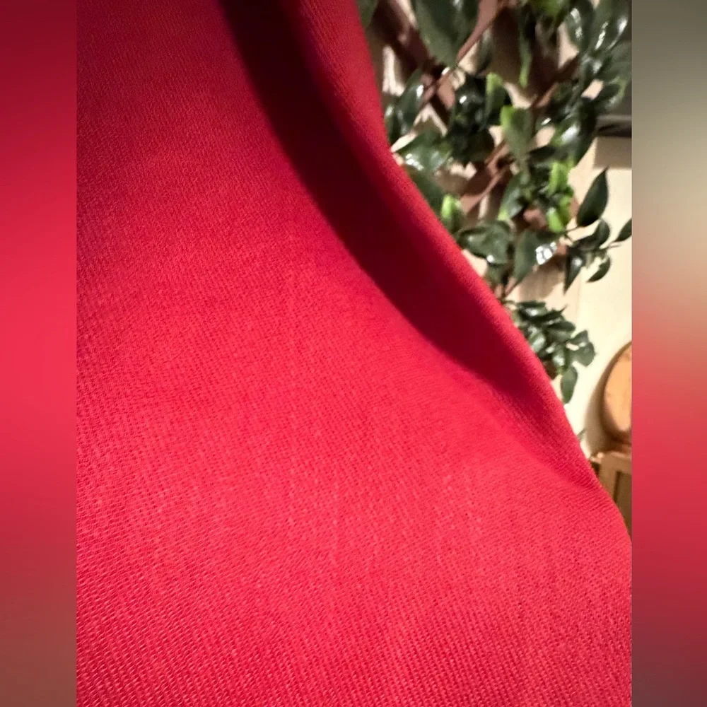 Century 21 Cashmere Red Fringe Scarf Flawed Beauty